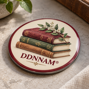 DDNNAM® Bookish Corner refrigerator magnet - Angled detail - product design rendering