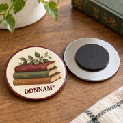 DDNNAM® Bookish Corner refrigerator magnet - Rear magnetic construction - product design rendering