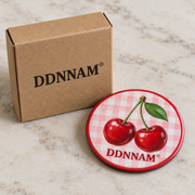 DDNNAM® Cherry Picnic refrigerator magnet - Kraft packaging - product design rendering