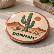DDNNAM® Desert Cactus refrigerator magnet - Angled detail - product design rendering