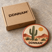 DDNNAM® Desert Cactus refrigerator magnet - Kraft packaging - product design rendering