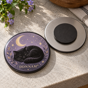 DDNNAM® Moonlit Cat refrigerator magnet - Rear magnetic construction - product design rendering