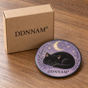 DDNNAM® Moonlit Cat refrigerator magnet - Kraft packaging - product design rendering